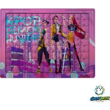 Ghostbastır Design K-Pop Demon Hunters 99 Parça Ayaklı Puzzle – Dekoratif Çocuk Yapbozu 0268