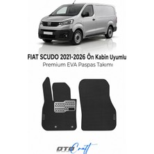Otocraft Fiat Scudo Ön Kabin (2021-2026) Araca Özel 3D Havuzlu Eva Oto Paspas Ön Kabin Full Set 2 Parça