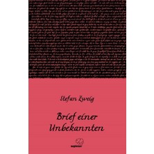 Sapiens Yayınları Brief Einer Unbekannten / Bilinmeyen Bir Kadının Mektubu (Almanca)