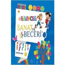 Parıltı Yayınları Eğlenceli Sanat ve Beceri Lacivert Kitap (5 Yaş)