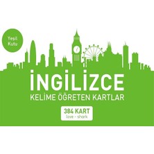 Mavi Kelebek Yayınları Ingilizce Kelime Öğreten Kartlar Yeşil Kutu (Love-Shark)