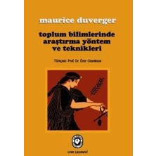 Cem Yayınevi Toplum Bilimlerinde Araştırma Yöntem ve Teknikleri
