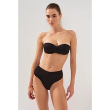 Pierre Cardin Clarke Kaplı Straplez Bikini Siyah 231231