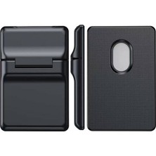 HTstore Zore Crd-05 Sade Tasarımlı 2 Hazneli Pu Magnetik Standlı Kartlık