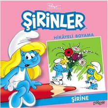 Pogo Çocuk Şirine Hikayeli Boyama - Şirinler