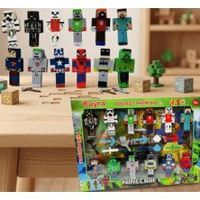 Kayra 12Lİ Minecraft Oyuncak Figür, Kaliteli,
