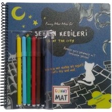 Funny Mat Şehrin Kedileri Kalemli Mini Set