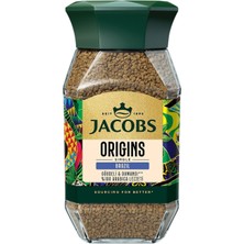 Jacobs Origins Brazil Granül Kahve Cam 95 G (2'li Paket)