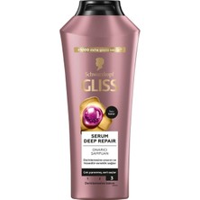 Gliss Serum Deep Repair Onarıcı Biotin Kompleksi & Şakayık Çiçeği Özlü Şampuan 400 ml (6'li Paket)