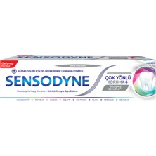 Sensodyne Çok Yönlü Koruma Gelişmiş Beyazlık Diş Macunu 75 ml (6'li Paket)