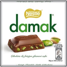 Nestle Damak Antep Fıstıklı Sütlü Çikolata 60 G (8'li Paket)