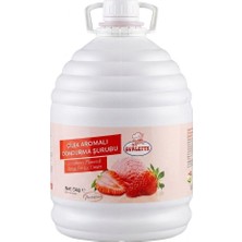 Ovalette Çilek Aromalı Dondurma Şurubu - 5 kg