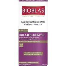 Bioblas Saç Dökülmesine Karşı Hacim Şampuan 360 ml (7'li Paket)