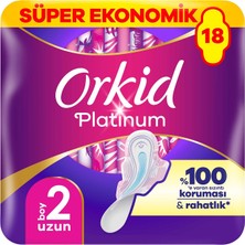 Orkid Platinum Uzun Dörtlü Paket 18 Adet (8'li Paket)