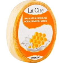 La Cire Bal & Süt Propolisli Doğal Süngerli Sabun (6'li Paket)