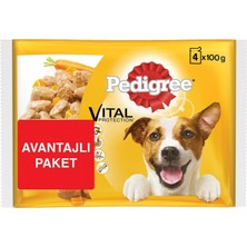 Pedigree Pouch Multipack Çeşitleri Köpek Maması 4 x 100 G (6'li Paket)