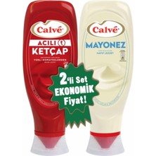 Calve Calvé Acılı Ketçap 600 G + Mayonez 540 G (7'li Paket)