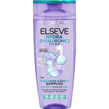 Elseve Hydra Hyaluronic Pure Yağlanma Karşıtı Şampuan 300 ml (8'li Paket)