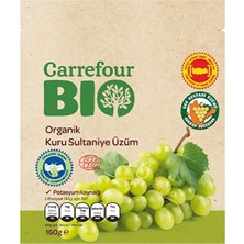 CarrefourSA Carrefour Bio Organik Kuru Sultaniye Üzüm 160 G (8'li Paket)