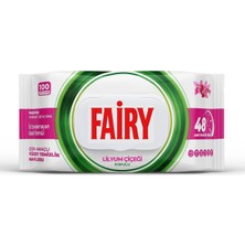 Fairy Lilyum Çiçeği Kokulu Yüzey Temizlik Havlusu 100'LÜ (8'li Paket)