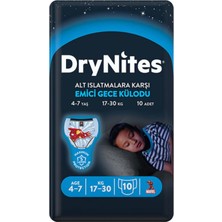 Huggies Dry Nites Emici Gece Külodu Erkek 4-7 Yaş 10'lu (6'li Paket)