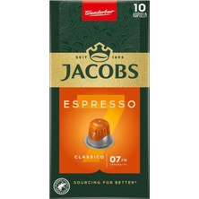 Jacobs Espresso 7 Klasik Kapsül Kahve 52 G (5'li Paket)
