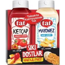 Tat Sıkı Dostlar Ketçap 650 G & Mayonez 560 G (7'li Paket)