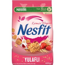 Nestle Nesfit Kırmızı Meyveli Tam Tahıl ve Pirinç Gevreği 400 G (6'li Paket)