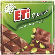 Eti Bütün Antep Fıstıklı Kare Çikolata 60 G (8'li Paket)