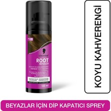 Root Retouch Beyazlar Için Anında Kapatıcı Sprey Koyu Kahve 120 ml (8'li Paket)