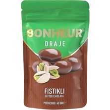 Bonheur Bitter Fıstık Draje 60 G (6'li Paket)
