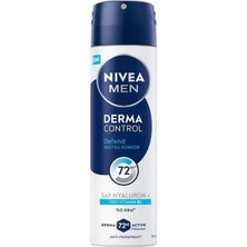 Nivea Nıvea Men Erkek Sprey Deodorant Derma Control Defend 150 ml (4'li Paket)