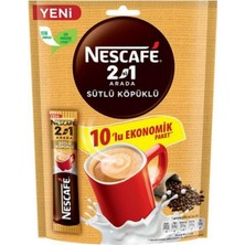 Nescafe Nescafé 2'si 1 Arada Sütlü Köpüklü 10X10 G (8'li Paket)