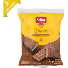 Schar Glutensiz Çikolata Kaplı Fındıklı Gofret 105 G (4'li Paket)