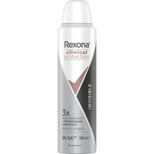 Rexona Clinical Protection Invisible Sprey Deodorant 150 ml (7'li Paket)