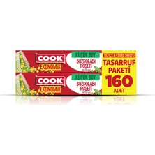 Cook Ekonomik Küçük Buzdolabı Poşeti 20 x 30 cm 160 Adet (8'li Paket)