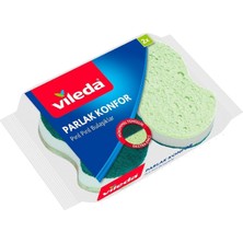 Vileda Parlak Konfor 2'li Oluklu Bulaşık Süngeri (7'li Paket)