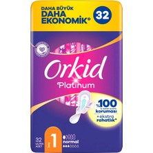 Orkid Platinum Normal Hijyenik Ped Dörtlü Paket 32'li (8'li Paket)
