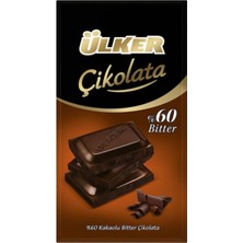 Ülker %60 Bitter Tablet Çikolata 80 G (8'li Paket)