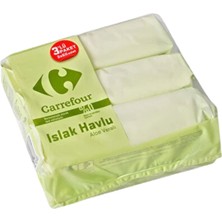 CarrefourSA Carrefour Aloe Veralı Islak Havlu 3 x 60 Adet (8'li Paket)
