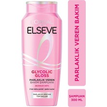 Elseve Glycolic Gloss Parlaklık Veren Bakım Şampuanı 300 ml (5'li Paket)
