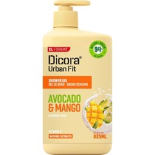 Dicora Urban Fit Vit,e Mango & Avokado Duş Jeli 825 ml (7'li Paket)