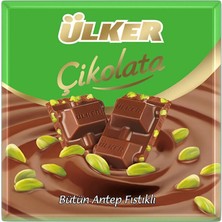 Ülker Antep Fıstıklı Kare Çikolata 65 G (8'li Paket)