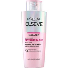 Elseve glycolic Gloss Mükemmel Parlaklık Için Bakım Yapan Şampuan 200 ml (8'li Paket)