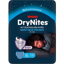 Huggies Drynites Gece Külodu Erkek 13+ Yaş 9'lu (5'li Paket)