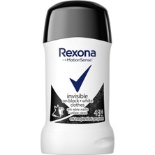 Rexona Invisible Black White Kadın Stick Deodorant 40 ml (3'li Paket)