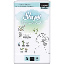 Sleepy Bio Natural Uzun Hijyenik Ped 18'li (7'li Paket)