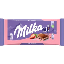 Milka Çilekli Çikolata 100 G (5'li Paket)