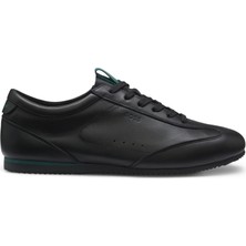 Boss Erkek Karbon Fiber Detaylı Rahat Tabanlı Hakiki Deri Siyah Sneaker 50570018-003