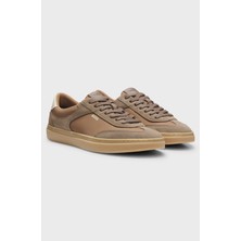 Boss Erkek Marka Logolu Rahat Taban Bağıcıklı Kahverengi Sneaker 50567947-265